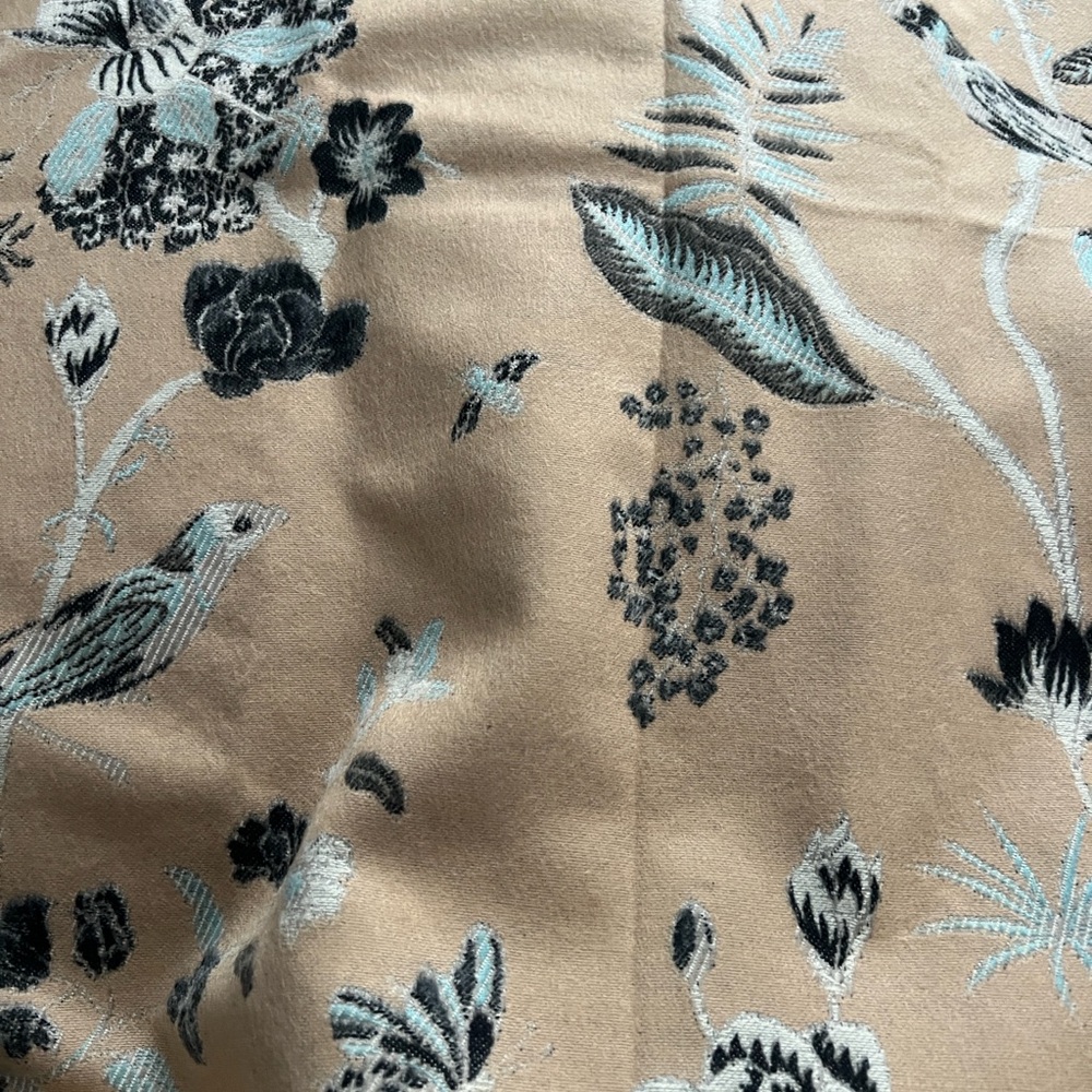 Pretty Persuasions Black and Tan Floral Scarf